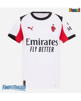 AC Milan Tricou Fotbal Replică 2025-26 Femei Deplasare AC Milan Tricou Fotbal Replică 2025-26 Femei Deplasare